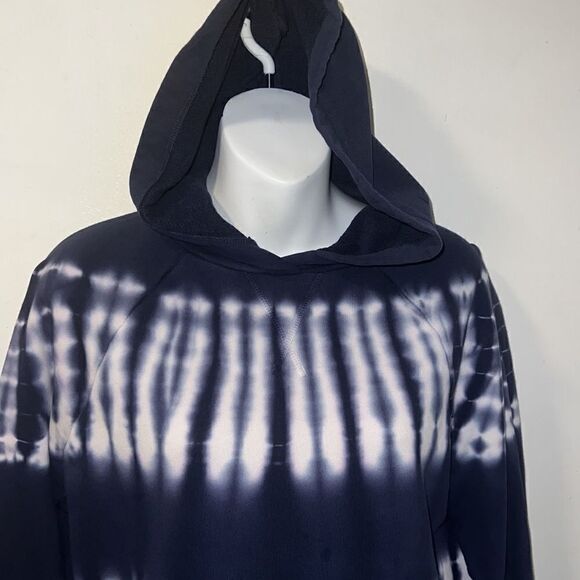 MADEWELL Navy and White Retro Hoodie Sweatshirt-XS - Picture 3 of 9